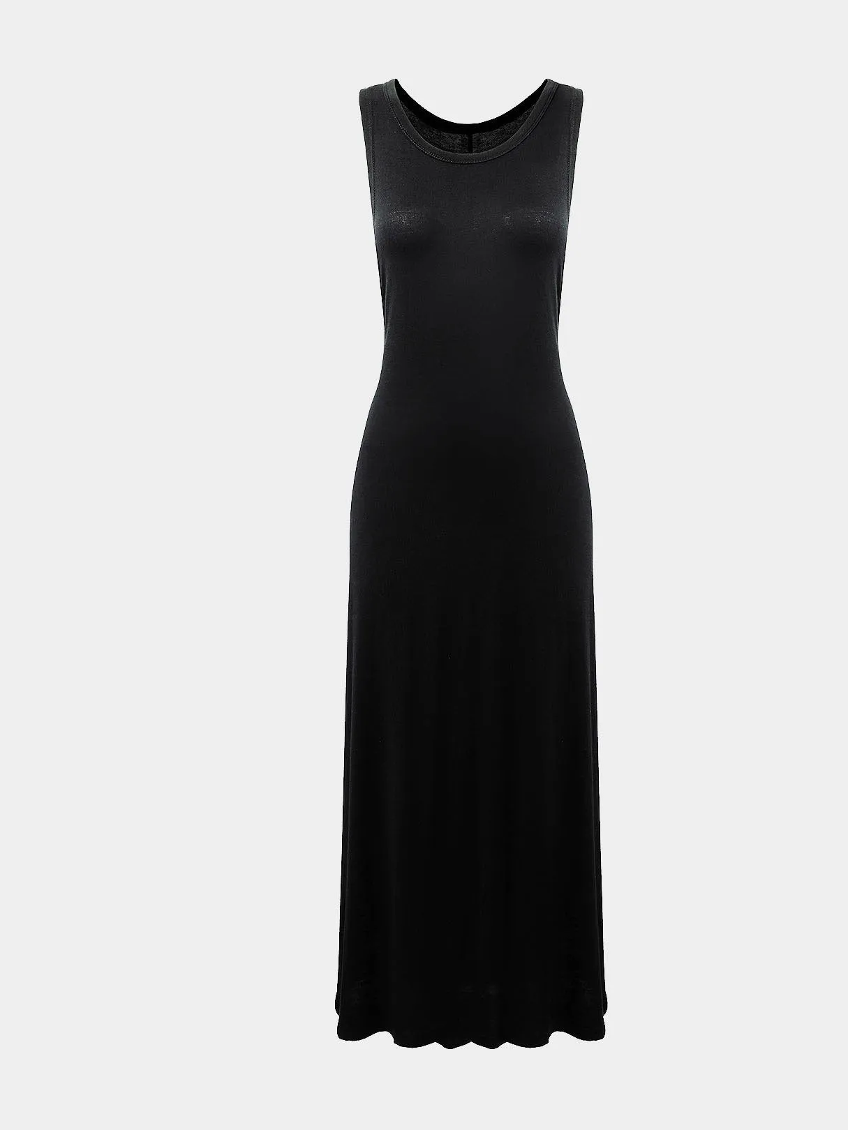 Wholesale Black Sleeveless Midi Dress