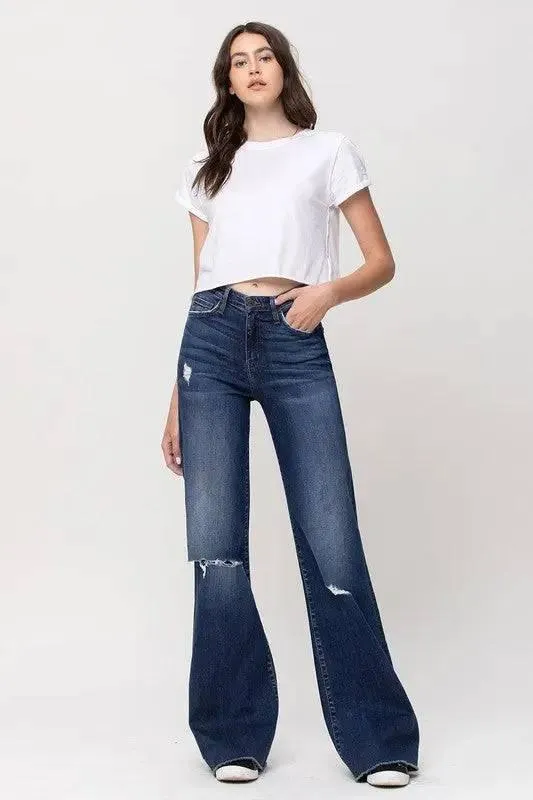 Women's Stretch High Rise Distressed Jeans