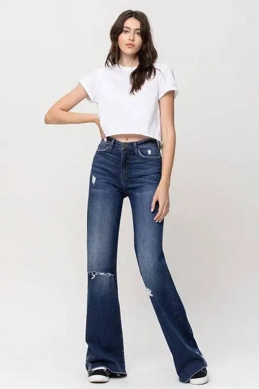 Women's Stretch High Rise Distressed Jeans